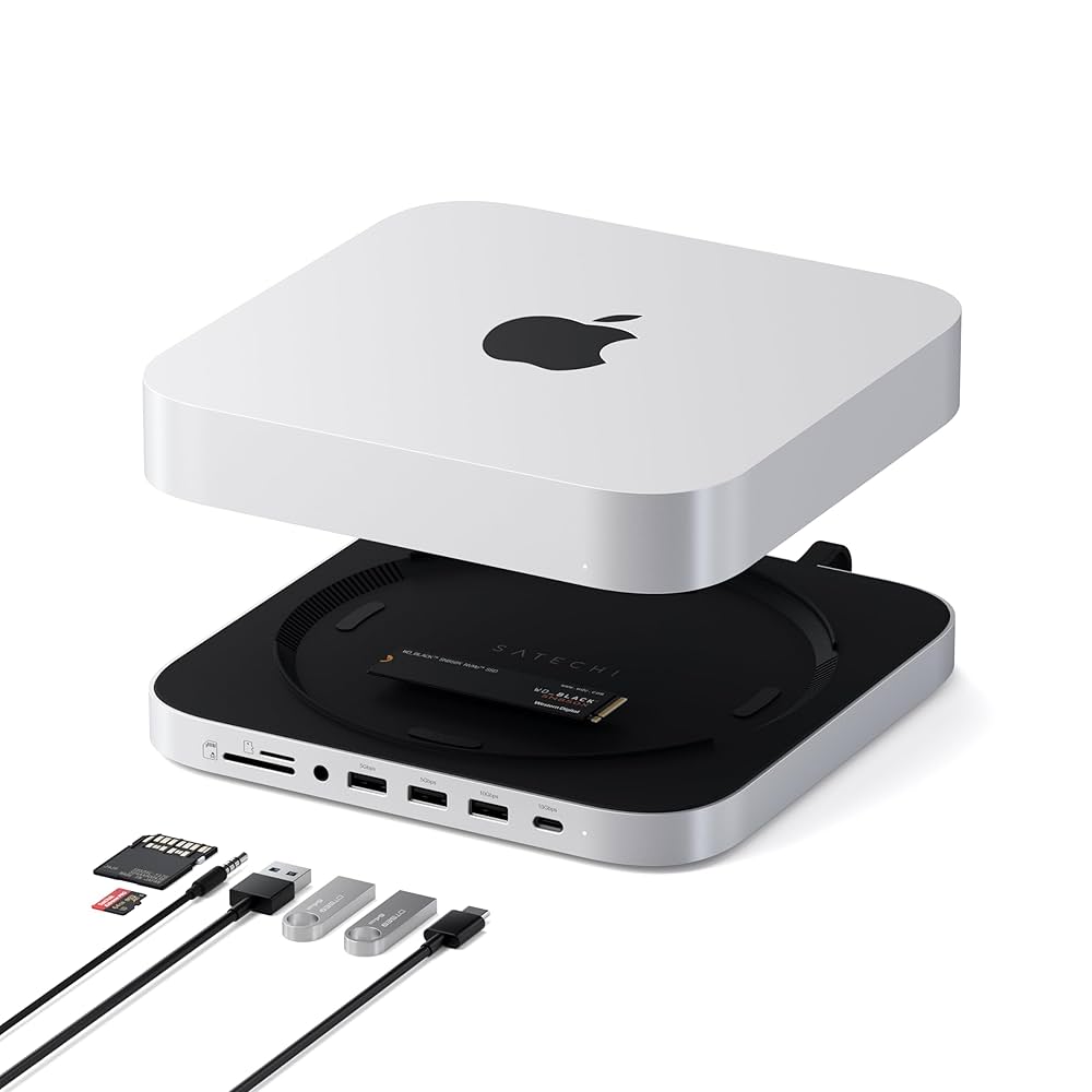 Amazon.co.jp: Satechi Mac Mini ハブ & スタンド NVME/SATA M.2